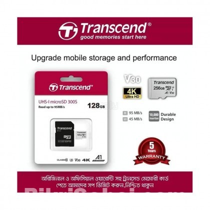 Transcend 128GB Micro SD Class 10 With Adapter